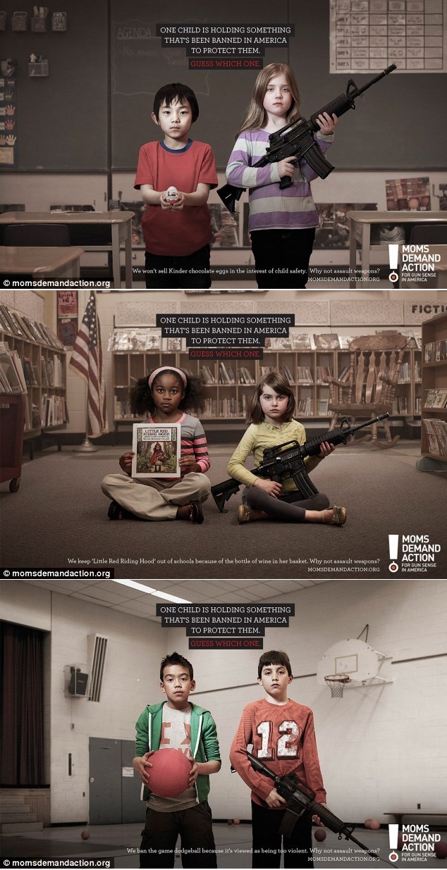 One child is holding something that's been banned in America to protect them. Guess which one