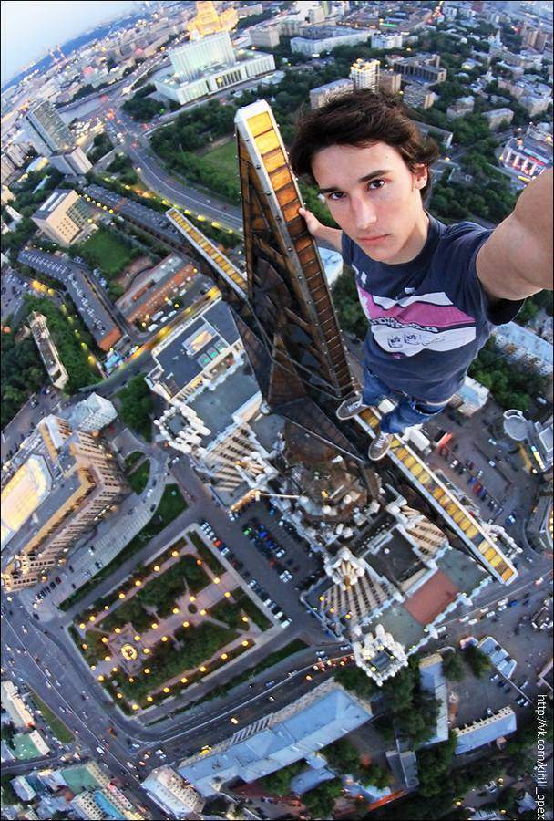 At the top of the building - Kirill Oreshkin