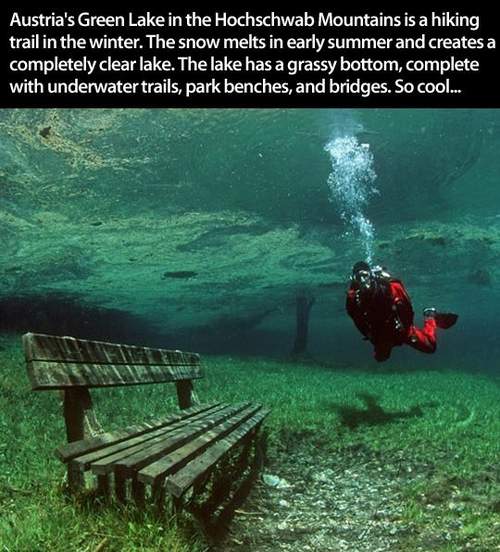 Austria's Green Lake in the Hochschwab Montains...