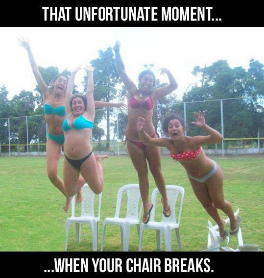 Chair breaks