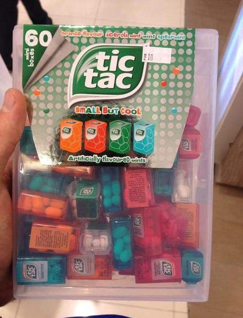 Big Tic Tac with 60 little Tic Tac's