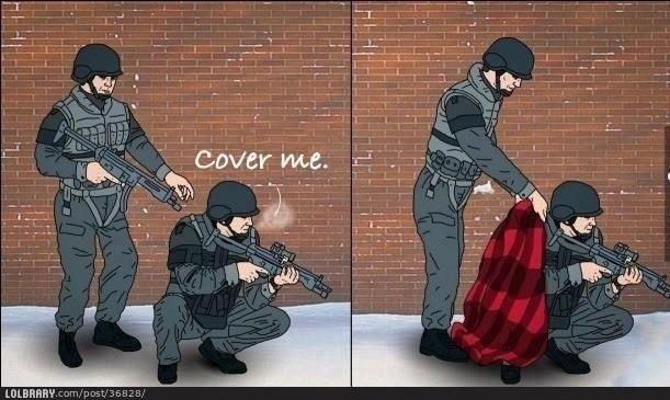 Soldiers Cover Me - 