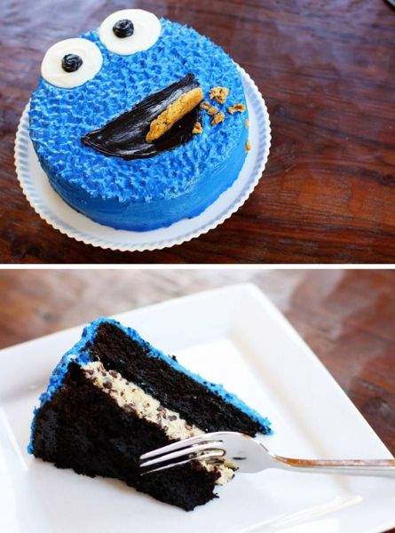 Cookie Monster Cake