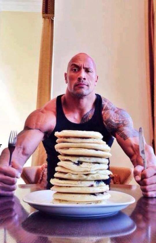 Dwayne Johnson The Rock - Breakfast time!