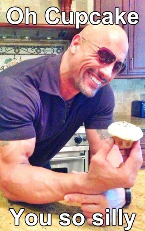 Dwayne Johnson The Rock - Oh cupcake