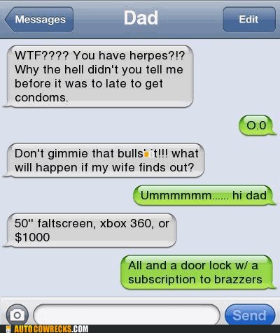 Dad SMS Herpes