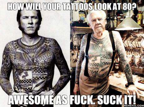 How will your tattoo's look at 80?