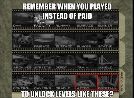 Remember when you played instead of paid to unlock...