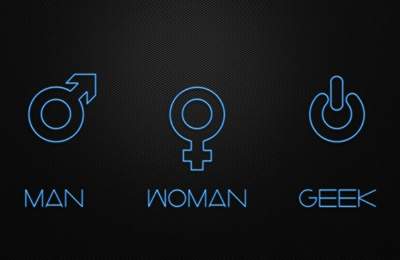 Simbol for Man Woman and Geek