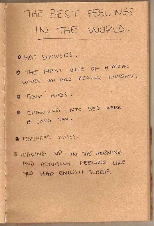 The best feelings in the World