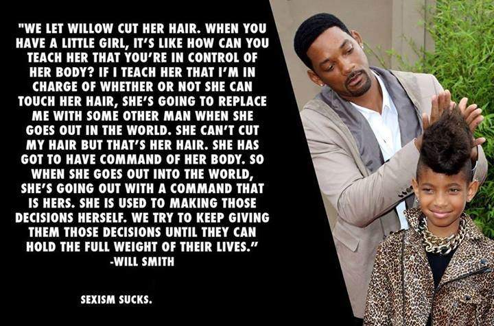 Will Smith - We let willow cut her hair...