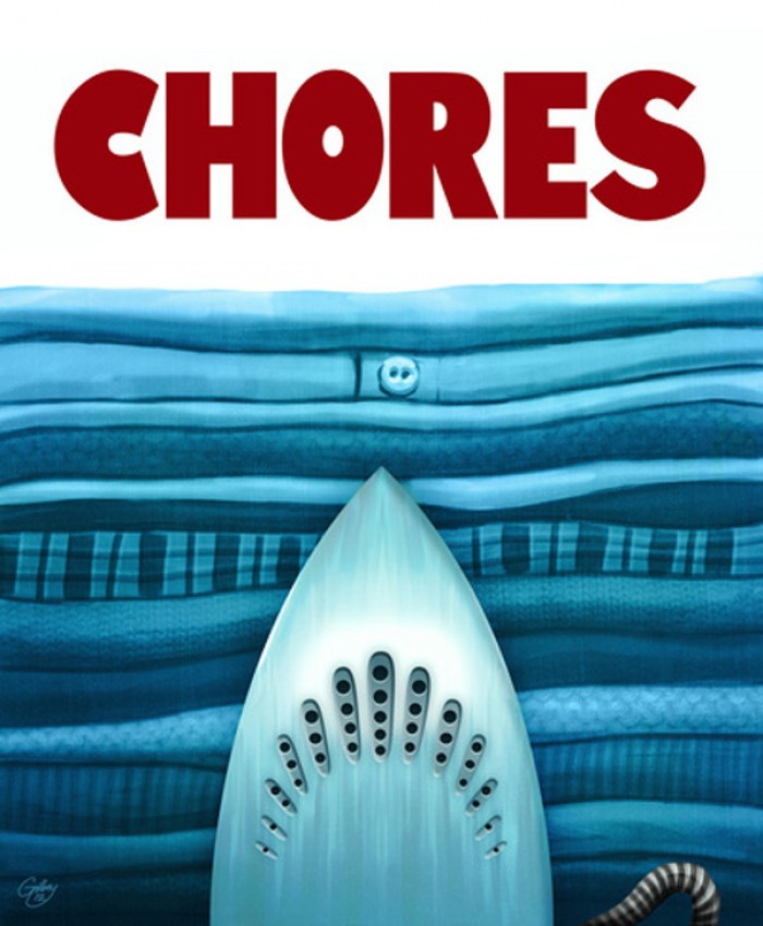 Chores Art Print by Sam Gilbey