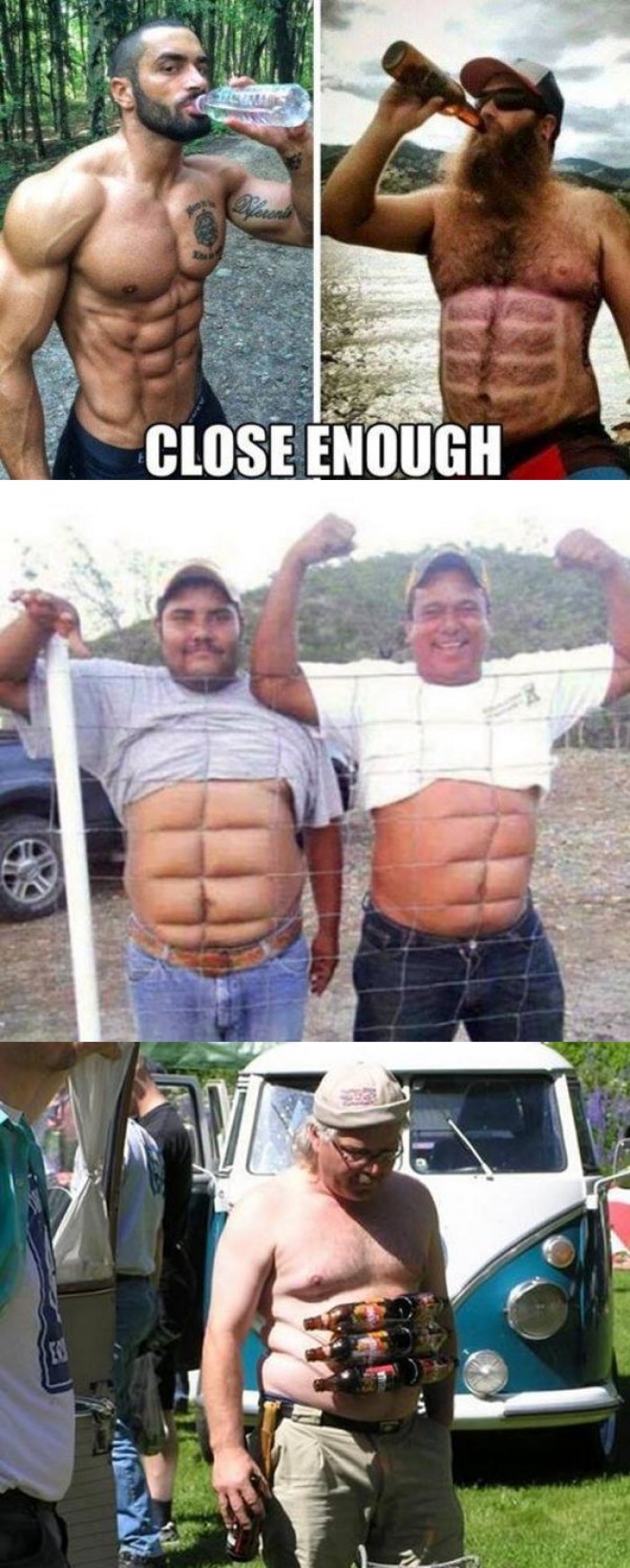 Close enough, six pack