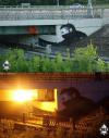 Amazing Graffiti under bridge 