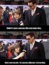 Harley Keener (Ty Simpkins) and Tony Stark (Robert Downey Jr.) Interview