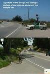 A picture of the Google car taking a picture of me taking a picture of the Google car