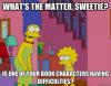 Lisa Simpson book characters having difficulties