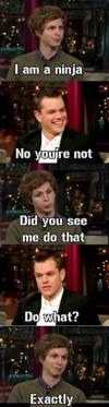 Michael Cera is a ninja