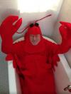 Patrick Stewart lobster costume