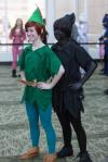 Peter Pan and his shadow, Halloween costume 