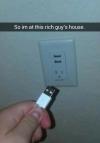 Wall outlet with USB - So I