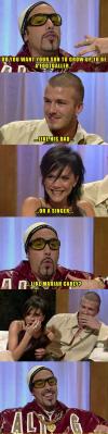 Ali G Interviewing David Beckham And Posh Spice