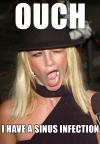 Britney Spears has a sinus infection