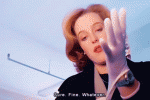 Dana Scully -  Sure. Fine. Whatever. GIF